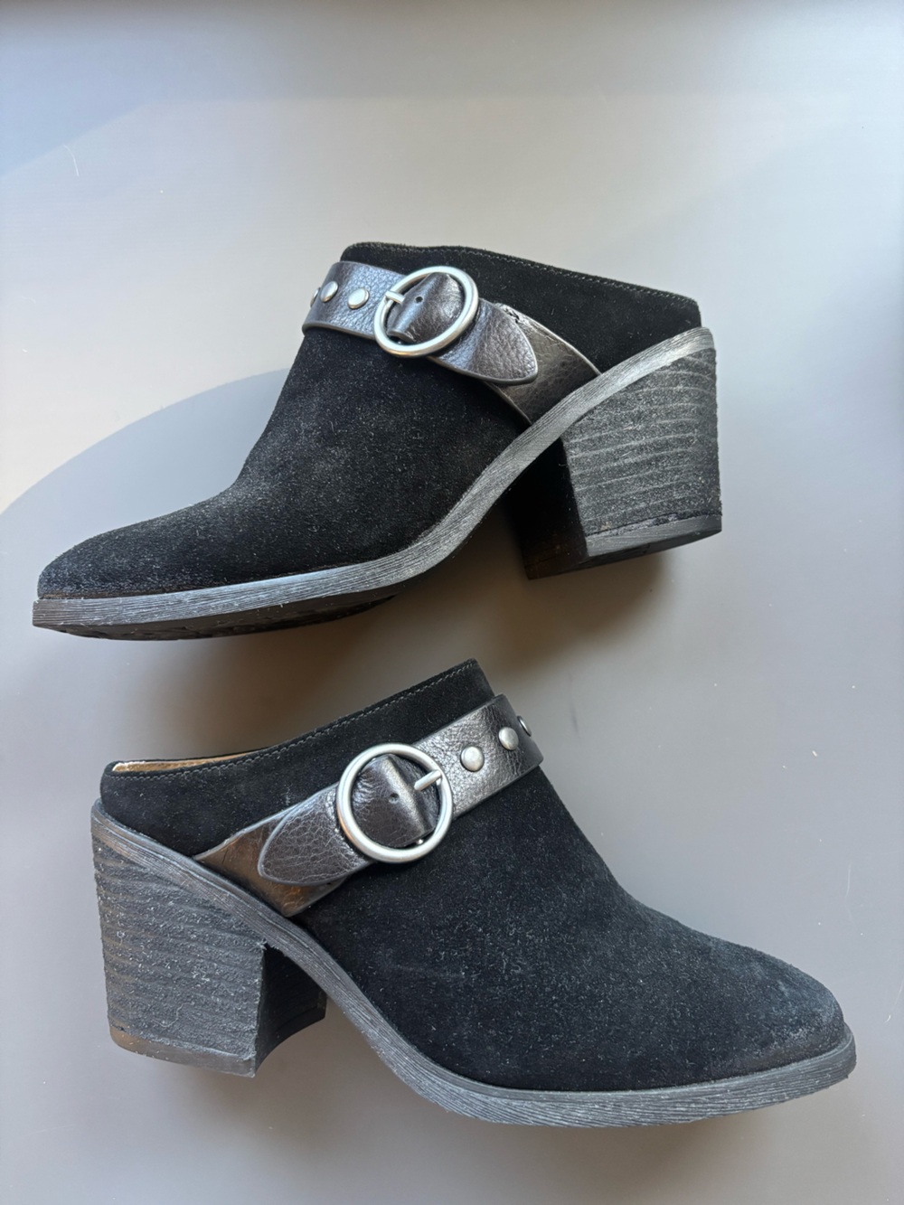 Sofft Studded Heeled Mules- 7